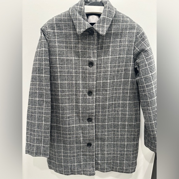 Oak+Fort Black Plaid lined coat in double extra small - Picture 1 of 5